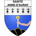 Pegatinas escudo de armas de Sainte-Anne-d'Auray adhesivo de la etiqueta engomada