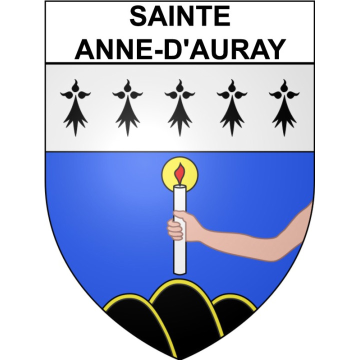 Stickers coat of arms Sainte-Anne-d'Auray adhesive sticker