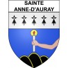 Pegatinas escudo de armas de Sainte-Anne-d'Auray adhesivo de la etiqueta engomada