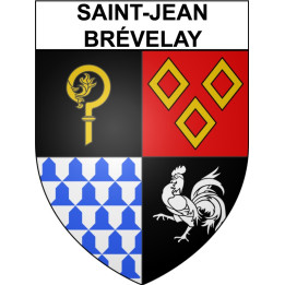 Saint-Jean-Brévelay Sticker wappen, gelsenkirchen, augsburg, klebender aufkleber