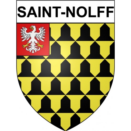 Saint-Nolff Sticker wappen, gelsenkirchen, augsburg, klebender aufkleber