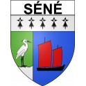 Pegatinas escudo de armas de Séné adhesivo de la etiqueta engomada