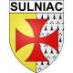 Pegatinas escudo de armas de Sulniac adhesivo de la etiqueta engomada