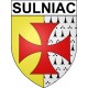 Sulniac 56 ville Stickers blason autocollant adhésif