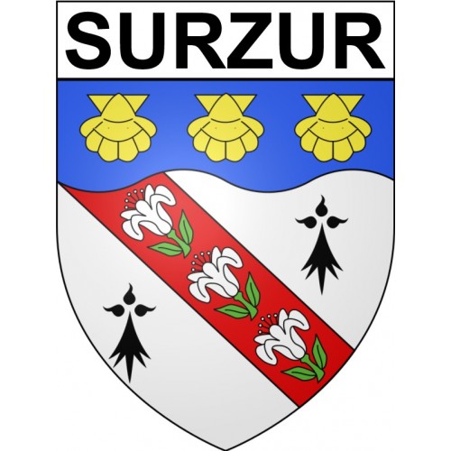 Pegatinas escudo de armas de Surzur adhesivo de la etiqueta engomada