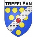 Pegatinas escudo de armas de Treffléan adhesivo de la etiqueta engomada