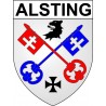 Alsting Sticker wappen, gelsenkirchen, augsburg, klebender aufkleber