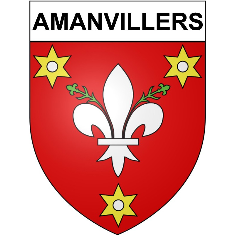 Amanvillers 57 ville Stickers blason autocollant adhésif