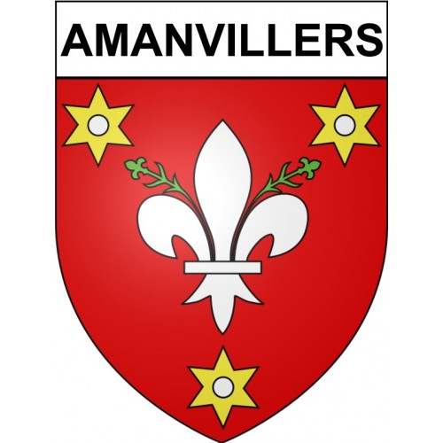 Amanvillers Sticker wappen, gelsenkirchen, augsburg, klebender aufkleber