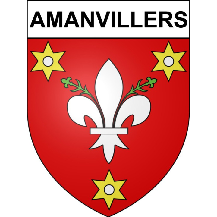 Amanvillers Sticker wappen, gelsenkirchen, augsburg, klebender aufkleber
