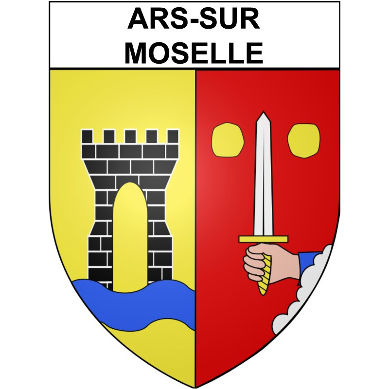 Adesivi stemma Ars-sur-Moselle adesivo