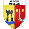 Pegatinas escudo de armas de Ars-sur-Moselle adhesivo de la etiqueta engomada