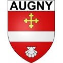 Pegatinas escudo de armas de Augny adhesivo de la etiqueta engomada