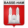 Basse-Ham Sticker wappen, gelsenkirchen, augsburg, klebender aufkleber