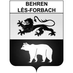 Behren-lès-Forbach Sticker wappen, gelsenkirchen, augsburg, klebender aufkleber