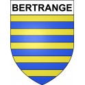 Pegatinas escudo de armas de Bertrange adhesivo de la etiqueta engomada