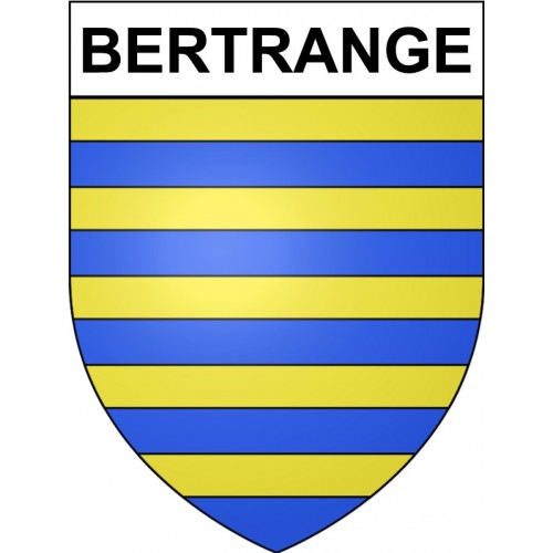 Pegatinas escudo de armas de Bertrange adhesivo de la etiqueta engomada