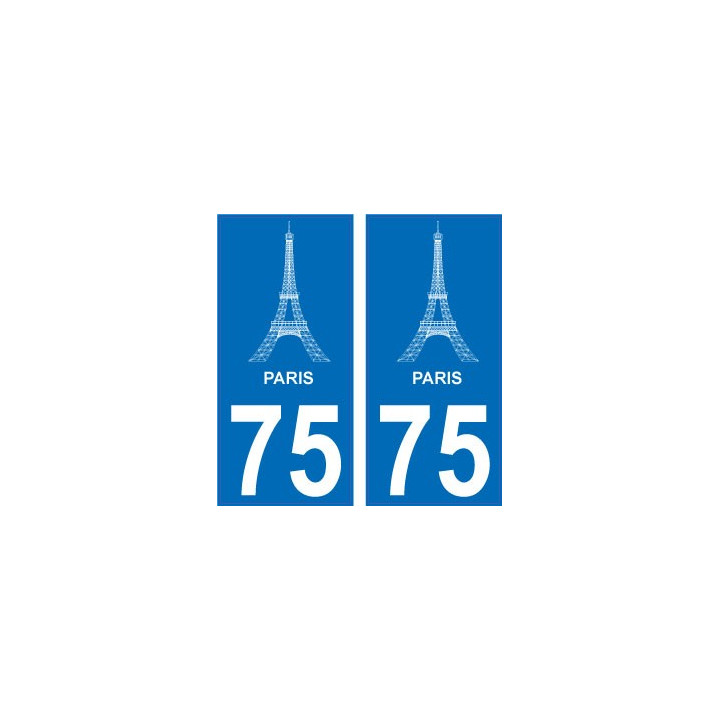 64 Pau sticker plate registration city