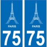 64 Pau sticker plate registration city