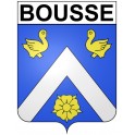 Pegatinas escudo de armas de Bousse adhesivo de la etiqueta engomada