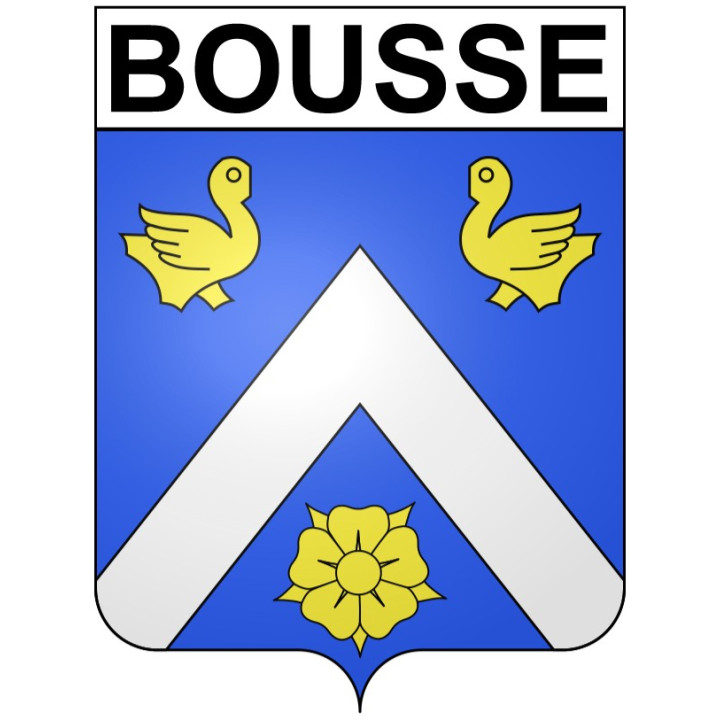 Bousse 57 ville Stickers blason autocollant adhésif