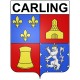 Pegatinas escudo de armas de Carling adhesivo de la etiqueta engomada