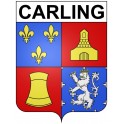 Pegatinas escudo de armas de Carling adhesivo de la etiqueta engomada