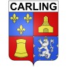 Pegatinas escudo de armas de Carling adhesivo de la etiqueta engomada