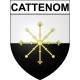 Cattenom 57 ville Stickers blason autocollant adhésif