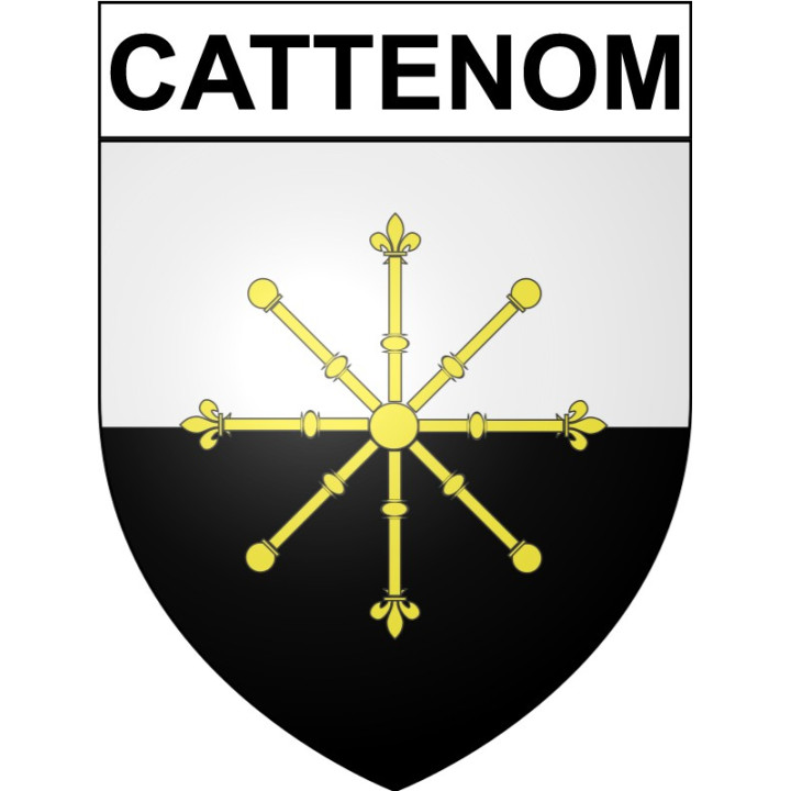 Stickers coat of arms Cattenom adhesive sticker