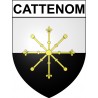 Cattenom 57 ville Stickers blason autocollant adhésif