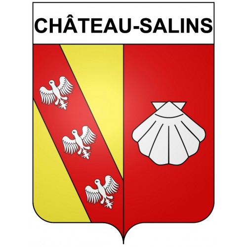 Stickers coat of arms Château-Salins adhesive sticker
