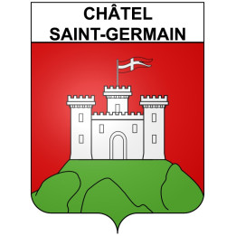 Châtel-Saint-Germain Sticker wappen, gelsenkirchen, augsburg, klebender aufkleber