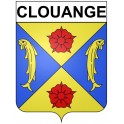 Clouange 57 ville Stickers blason autocollant adhésif