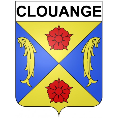 Clouange 57 ville Stickers blason autocollant adhésif