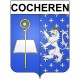 Pegatinas escudo de armas de Cocheren adhesivo de la etiqueta engomada