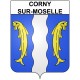 Stickers coat of arms Corny-sur-Moselle adhesive sticker