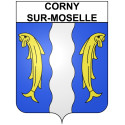 Stickers coat of arms Corny-sur-Moselle adhesive sticker