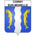 Corny-sur-Moselle 57 ville Stickers blason autocollant adhésif