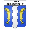Pegatinas escudo de armas de Corny-sur-Moselle adhesivo de la etiqueta engomada