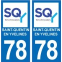 64 Pau adesivo piastra di registrazione city