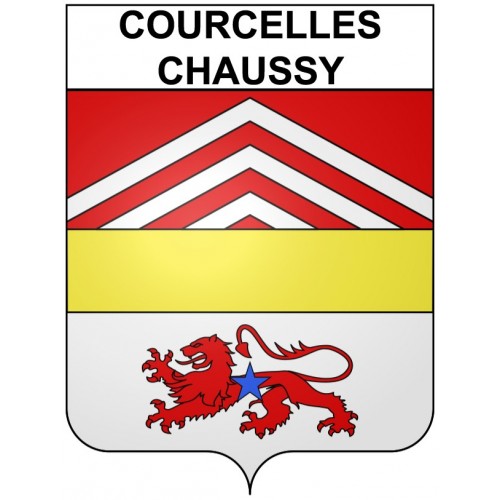 Adesivi stemma Courcelles-Chaussy adesivo