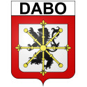 Dabo Sticker wappen, gelsenkirchen, augsburg, klebender aufkleber