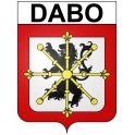 Pegatinas escudo de armas de Dabo adhesivo de la etiqueta engomada