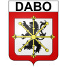 Dabo Sticker wappen, gelsenkirchen, augsburg, klebender aufkleber