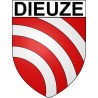 Dieuze 57 ville Stickers blason autocollant adhésif