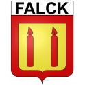 Pegatinas escudo de armas de Falck adhesivo de la etiqueta engomada