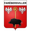 Farébersviller 57 ville Stickers blason autocollant adhésif