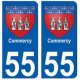 55 Commercy blason autocollant plaque stickers ville