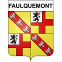 Faulquemont 57 ville Stickers blason autocollant adhésif